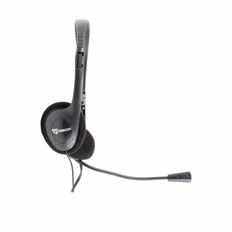 SBOX 3.5mm On-Ear Headset Musta - 2053148