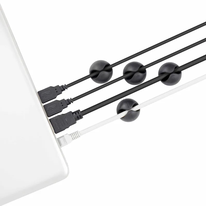 SBOX Kaapelikiinnike 4 kpl Musta - 2053748
