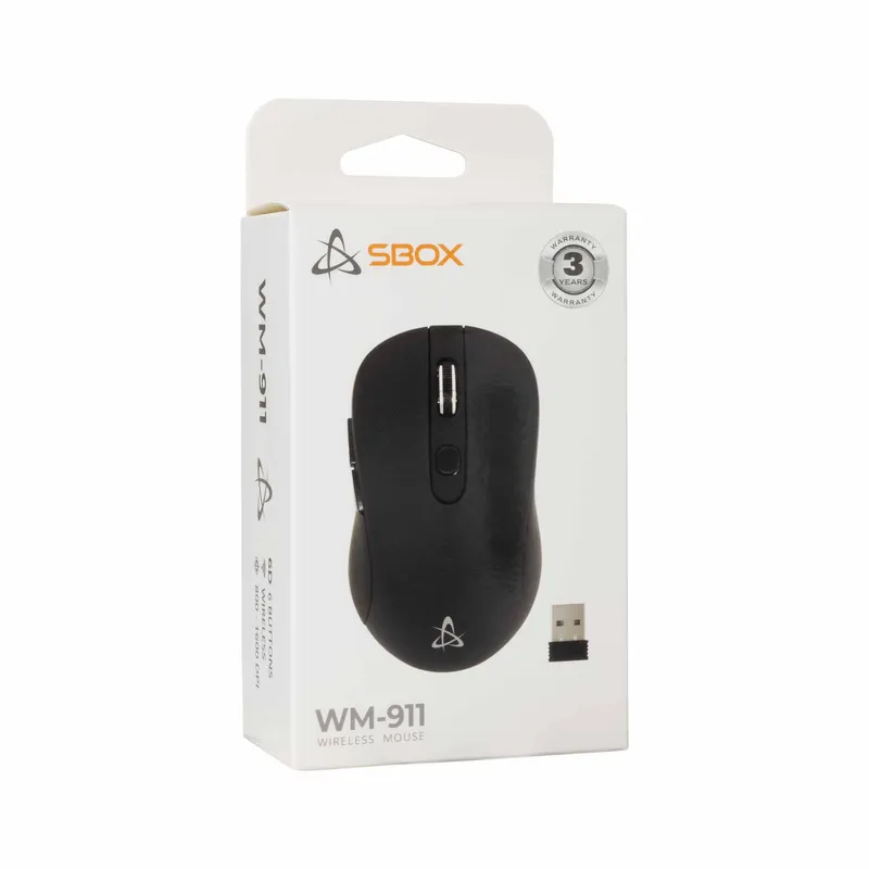 SBOX 2.4 GHz Langattomat Hiiret 6D 1.600dpi Musta - 2053720