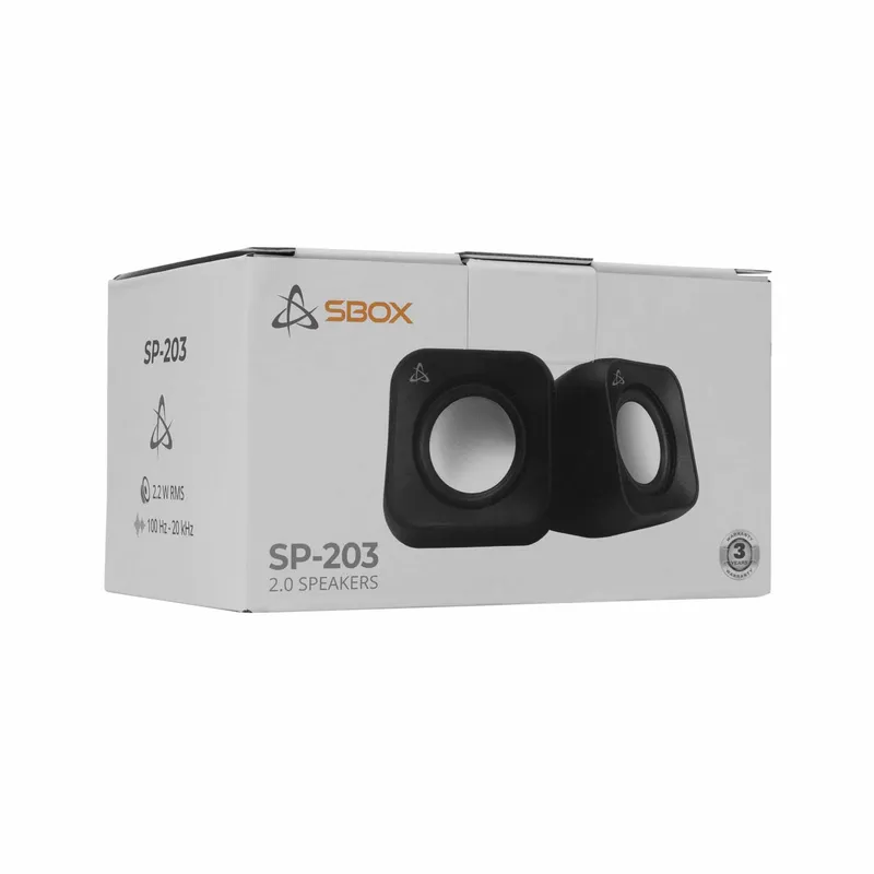 SBOX Stereo 2.0 USB Kaiuttimet Musta - 9450342