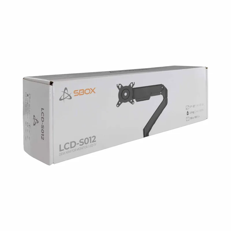 SBOX Näytön Pöytäkiinnike VESA 100/32