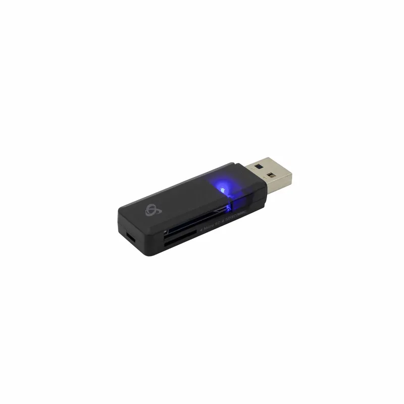 SBOX USB 3.0 Kortinlukija microSD/SD/SDHC/SDXC Musta - 2053834