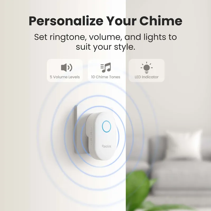Reolink Chime - Reolink video-ovikelloon Valkoinen - 8503539