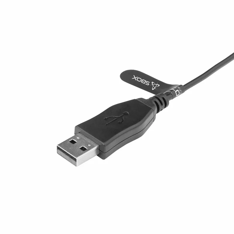 SBOX USB On-Ear Headset Musta - 7326791