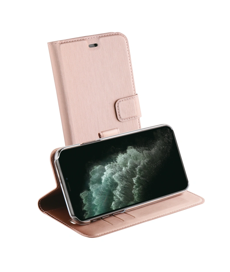 Vivanco Classic Lompakko iPhone 11 Pro Max Ruusukulta - 2860836