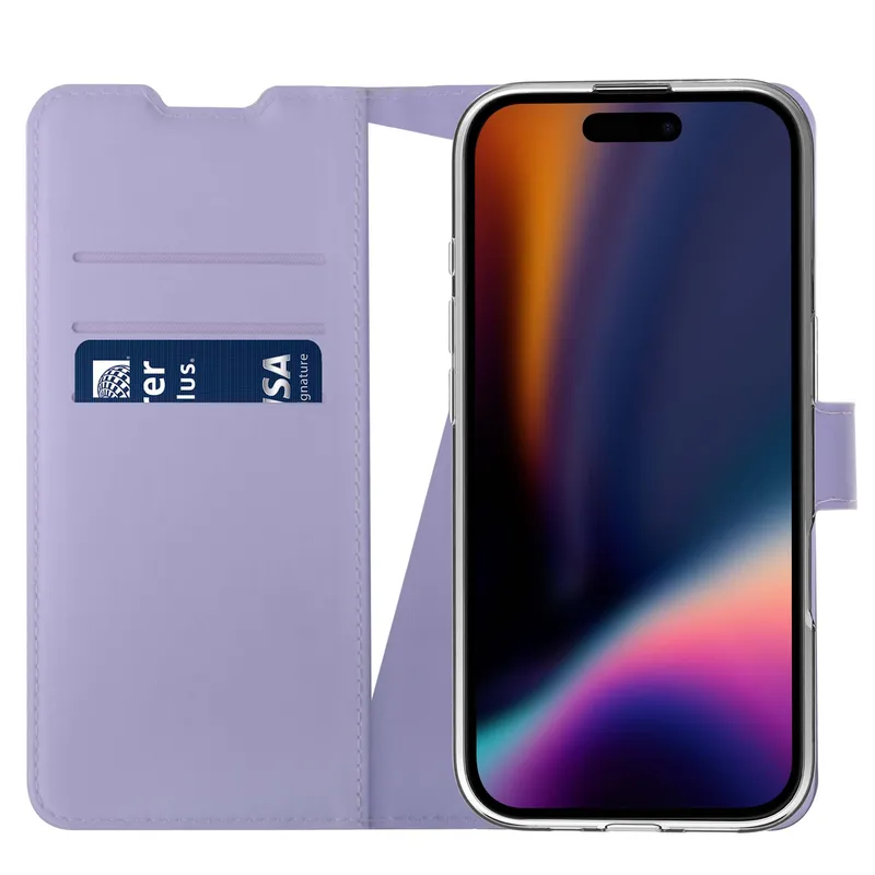 X2O Classic Wallet Lompakkokotelo Apple iPhone 16 Lavender - 3410252