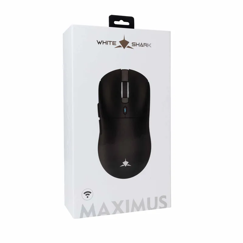 White Shark Premium MAXIMUS Langaton Pelihiiri 6D 26.000dpi Musta - 9450806