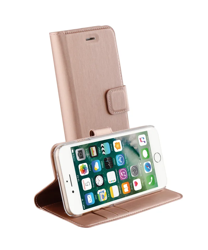 Vivanco Classic Lompakko iPhone SE/8/7/6 Ruusukulta - 2860841