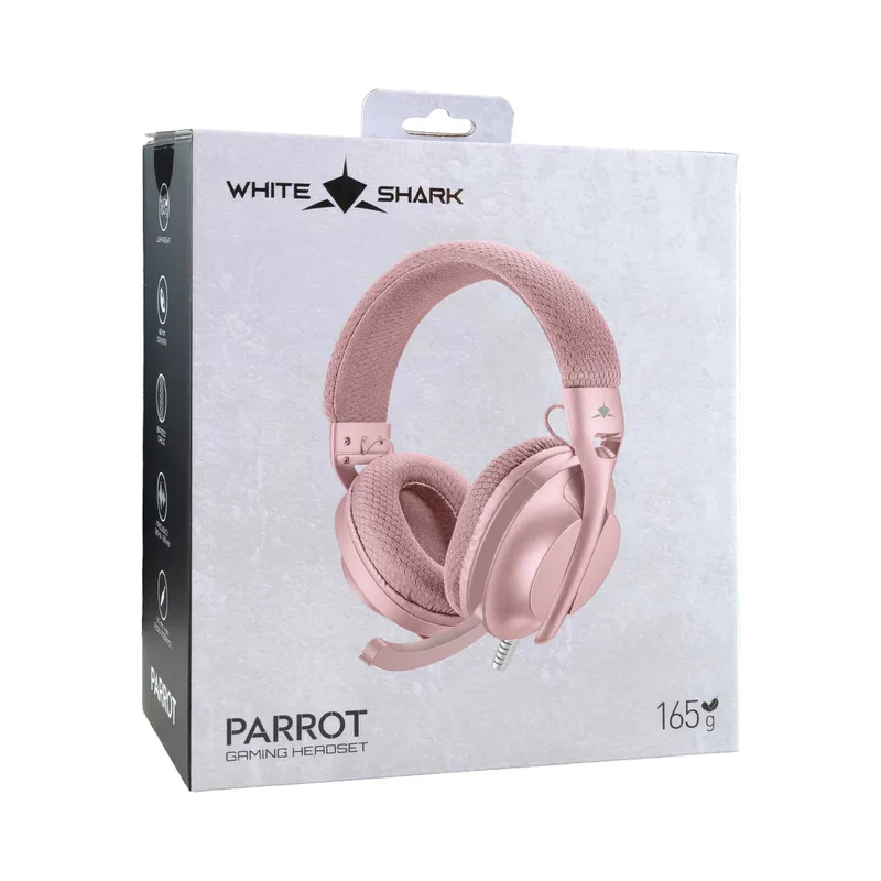 White Shark PARROT On-Ear Pelikuuloke Vaaleanpunainen - 9450504