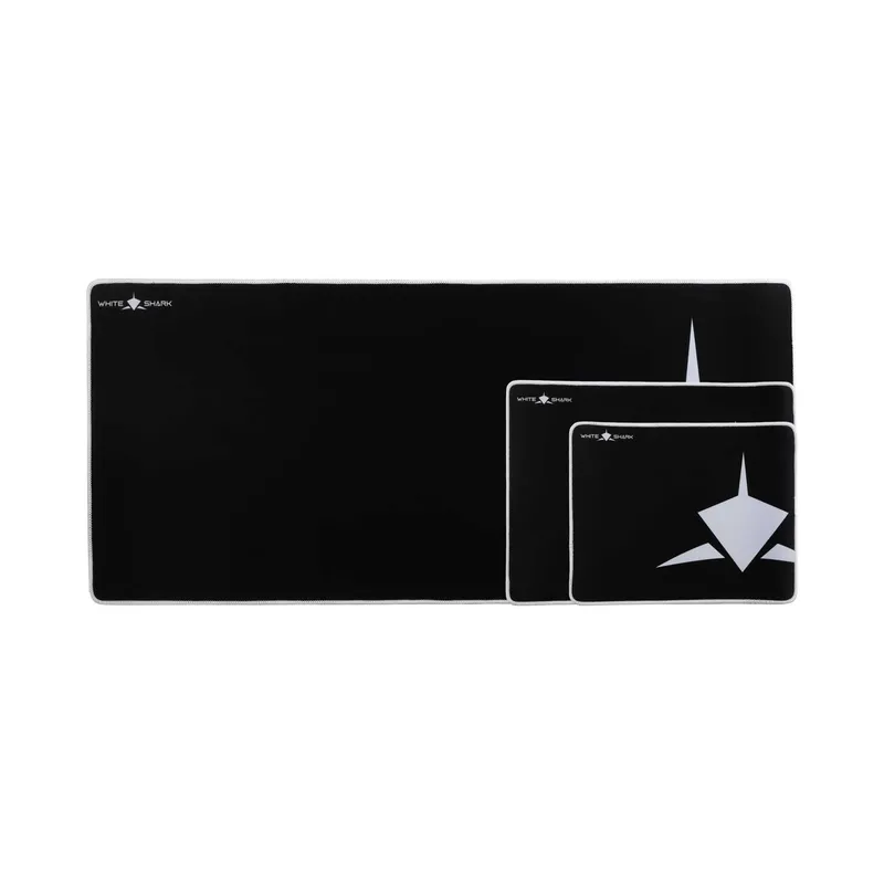 White Shark SHARK M Pelihiirimatto 320x250mm Musta/Valkoinen - 2053975