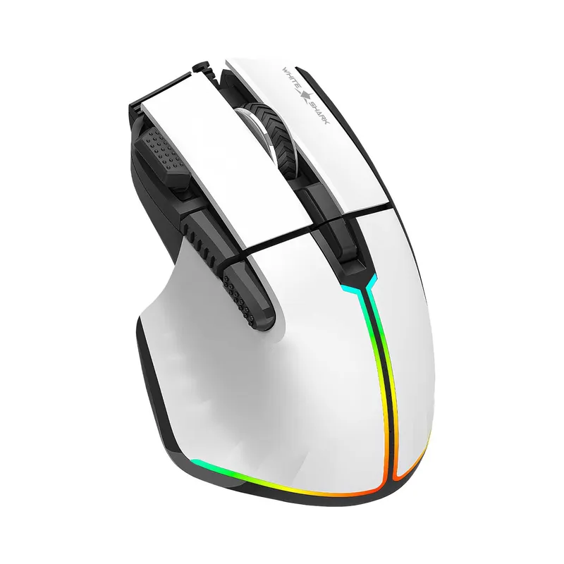 White Shark MARROK Pelihiiret 9D 12.000dpi Valkoinen - 7327117
