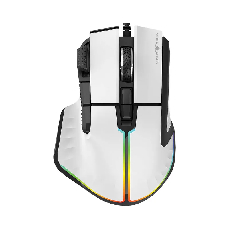 White Shark MARROK Pelihiiret 9D 12.000dpi Valkoinen - 7327117