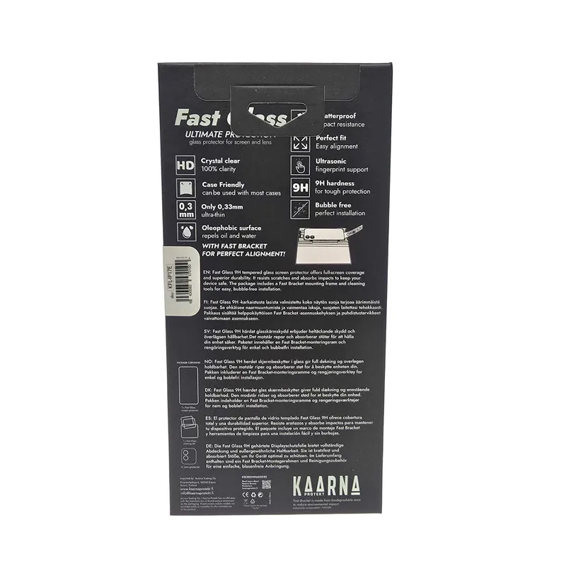 Kaarna 2in1 Full Screen Panssarilasi + linssin suoja Apple iPhone 17e/16e - 8257010