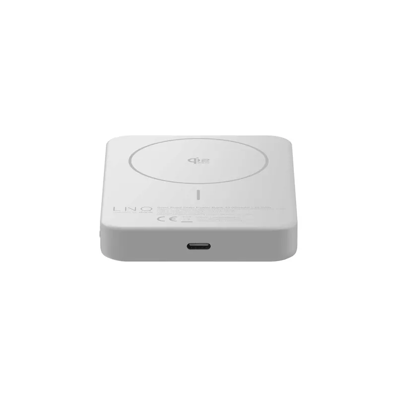 LINQ Magneettinen Langaton QI2.2 Varavirtalähde 25W/10.000mAh Hopea - 7462339