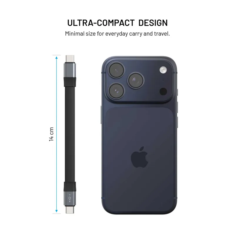 FIXED Clip USB 3.2 Gen2 240W USB-C/C 10Gpbs kaapeli Musta - 8019456
