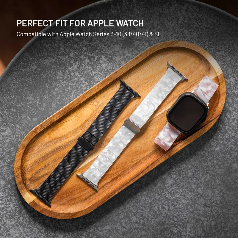 FIXED Hartsiranneke Apple Watch 38/40/41mm Pilvivalkoinen - 8019108