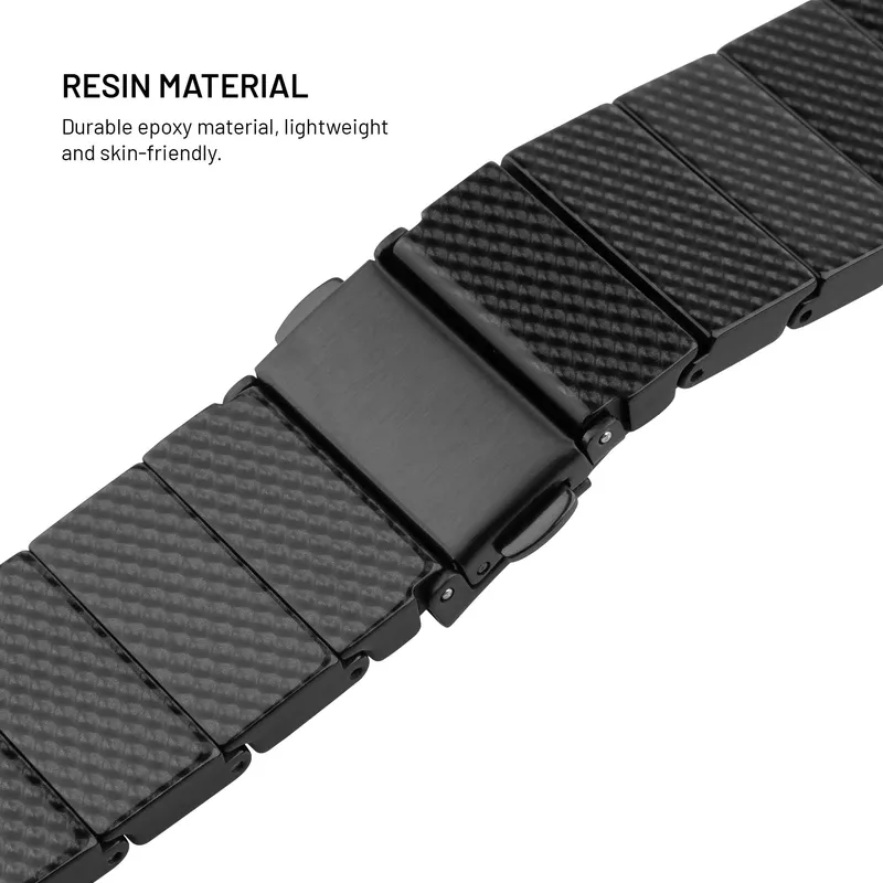 FIXED Hartsirannekkeen Älykellolle 22mm Hiilimusta - 8019113
