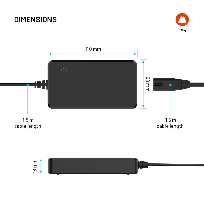 FIXED Supernopea GaN Kannettavan Laturi 100W USB-C 3 m - 8019457