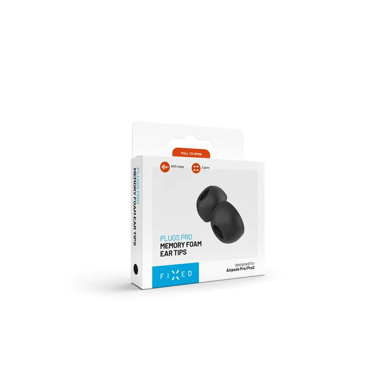FIXED Muistivaahtokorvasovitteet Apple AirPods Pro/Pro 2 2 Paria XS Musta - 8017281