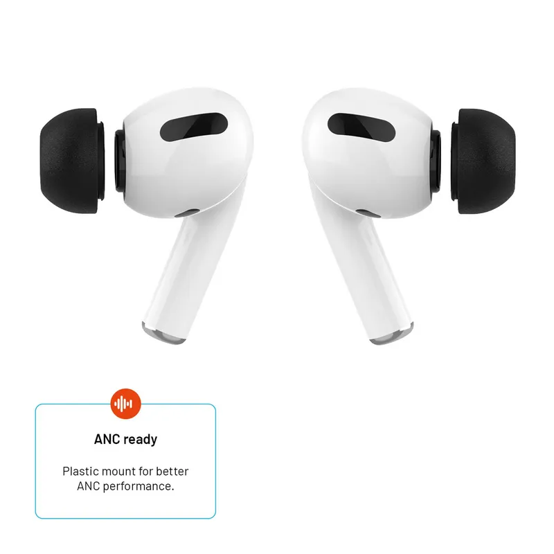 FIXED Muistivaahtokorvasovitteet Apple AirPods Pro/Pro 2 2 Paria S Musta - 8017282