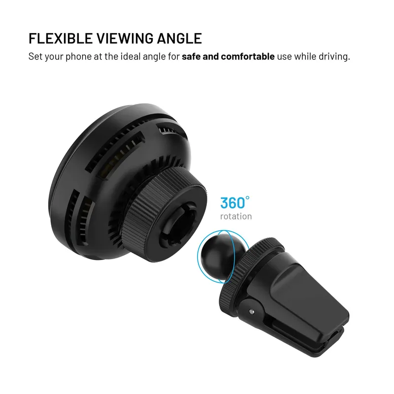 FIXED MagCool2 25W Puhelinteline ilmanvaihtoritilään - 8019459
