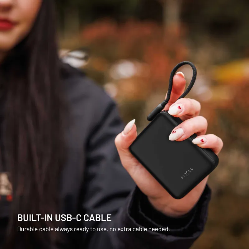 FIXED Zen20 Loop USB-C PD 10W 10.000mAh Varavirtalähde Musta - 8019279