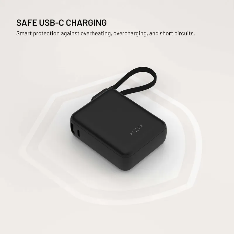 FIXED Zen20 Loop USB-C PD 10W 10.000mAh Varavirtalähde Musta - 8019279