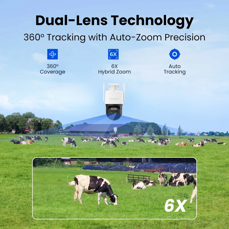 Reolink TrackMix (G790) LTE Plus 2 akkukamera +aurinkopaneeli 2 Valkoinen - 8503111