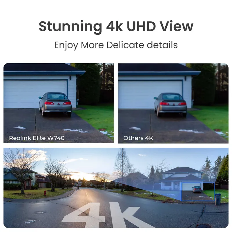 Reolink Elite Wifi 4K ulkokamera 180° Valkoinen - 8503103