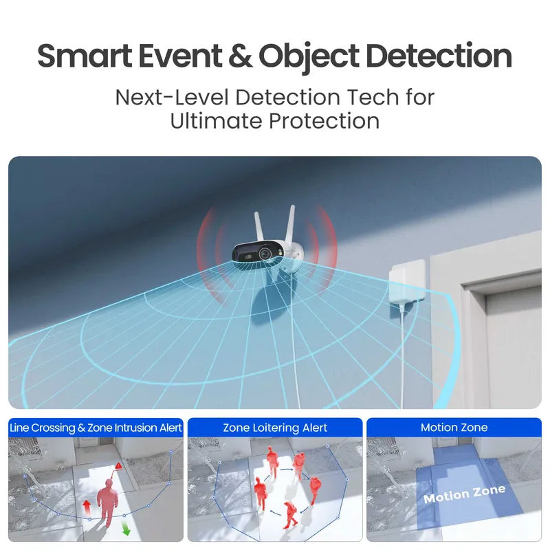 Reolink Elite Wifi 4K ulkokamera 180° Valkoinen - 8503103