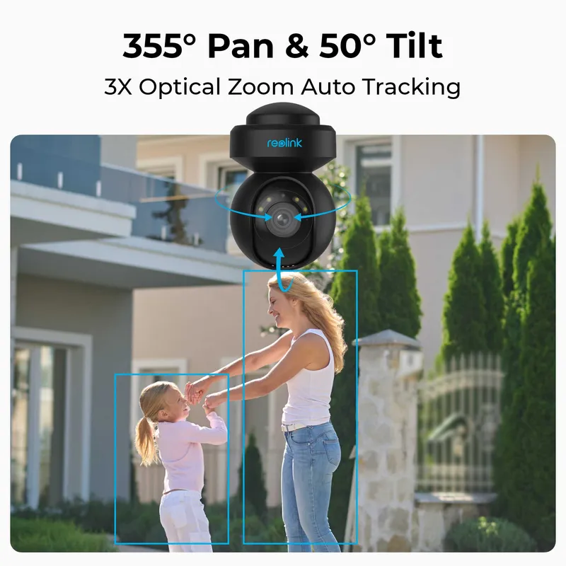 Reolink E1 Outdoor (E540-B) Smart PTZ WiFi Musta - 3022845