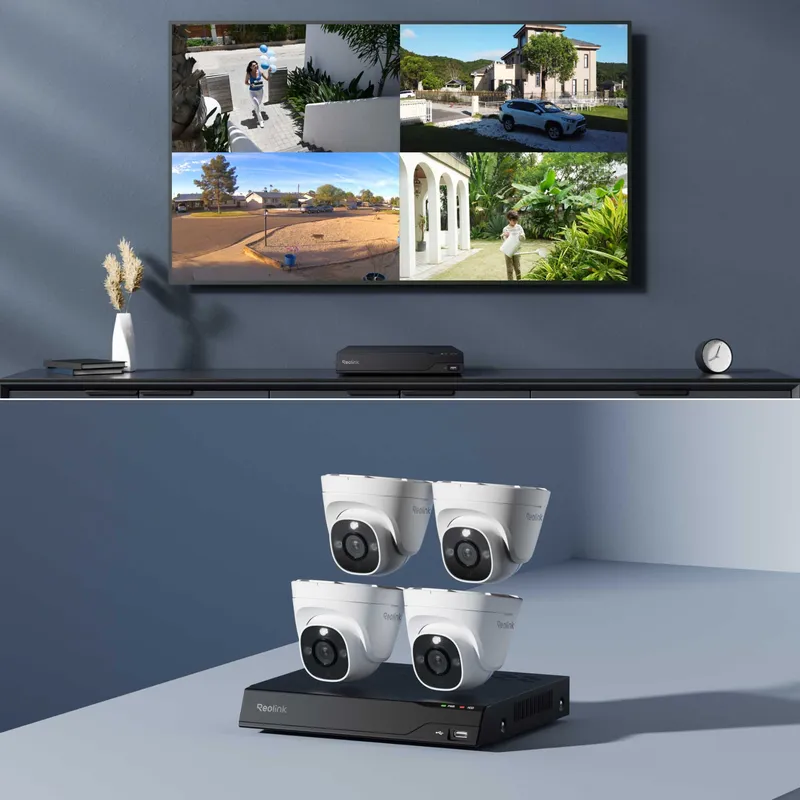 Reolink NVS8-8MD4 4K UHD 8-kanavainen NVR-järjestelmä Valkoinen - 5398333