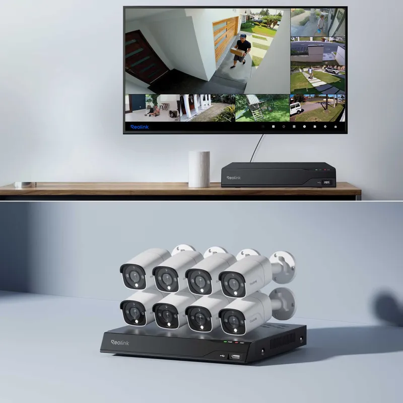 Reolink NVS16-12MB8 PoE P340 kamerajärjestelmä Valkoinen - 5398674
