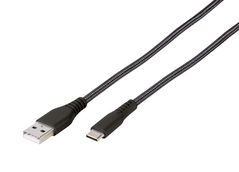 Vivanco Longlife USB-C/-A 2.0 kaapeli 1.5m Musta - 2861695