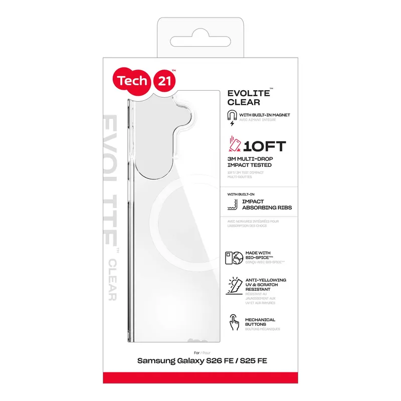 Tech21 Evo Lite MagSafe Samsung Galaxy S26 FE Clear - 5961170
