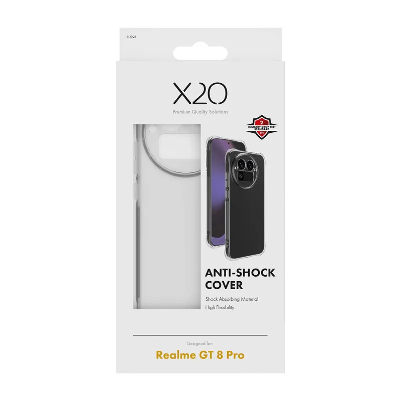 X2O Anti-Shock Suojakuori Realme GT 8 Pro Kirkas - 3410293