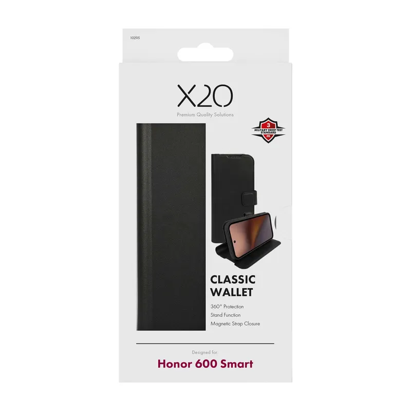 X2O Classic Wallet Lompakkokotelo Honor 600 Smart Musta - 3410295