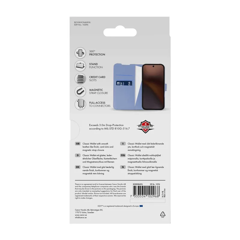 X2O Classic Wallet Lompakkokotelo Honor 600 Smart Lavender - 3410296
