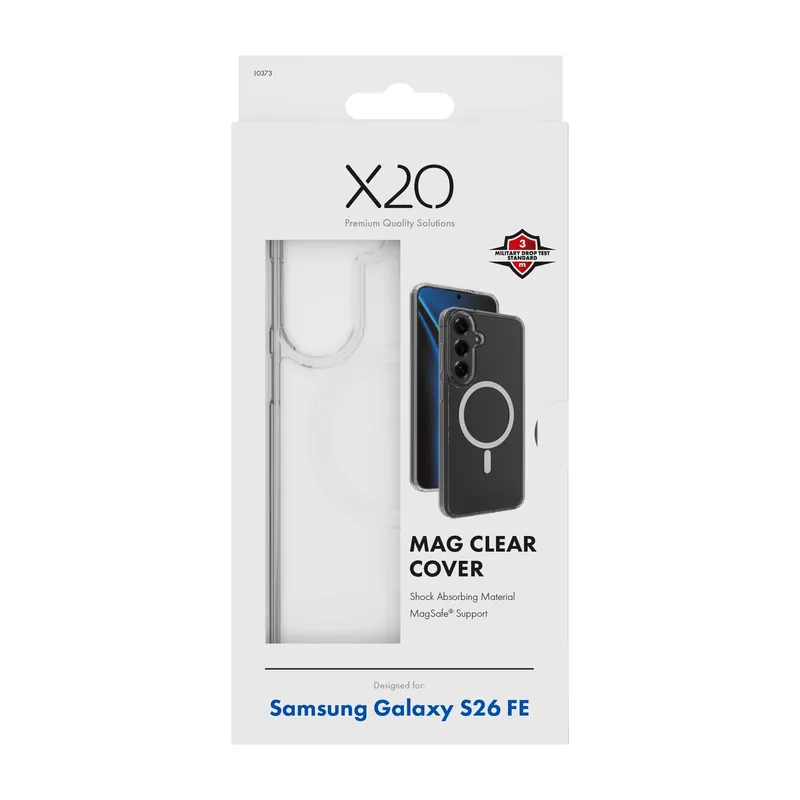 X2O Mag Clear Suojakuori Samsung Galaxy S26 FE Kirkas - 3410373