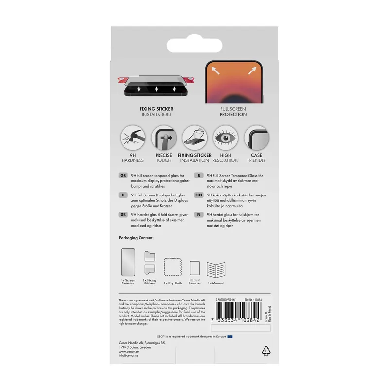 X2O Full Screen Panssarilasi Oppo Reno 16 F - 3410384
