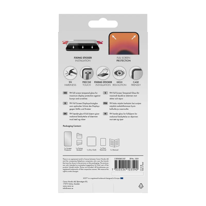 X2O Full Screen Panssarilasi Samsung Galaxy A57/A37 5G - 3410359