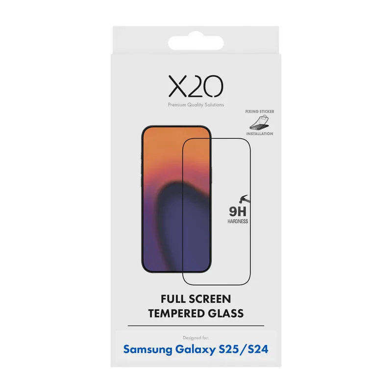X2O Full Screen Panssarilasi Samsung Galaxy S25/S24 - 3410358