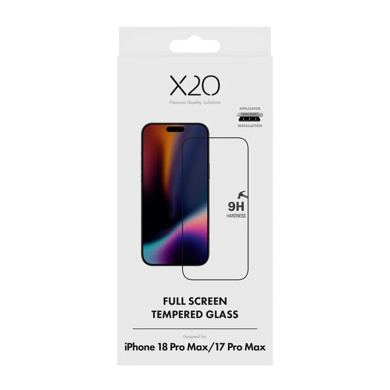 X2O Premium Full Screen Panssarilasi Apple iPhone 18 Pro Max/17 Pro Max - 3410002