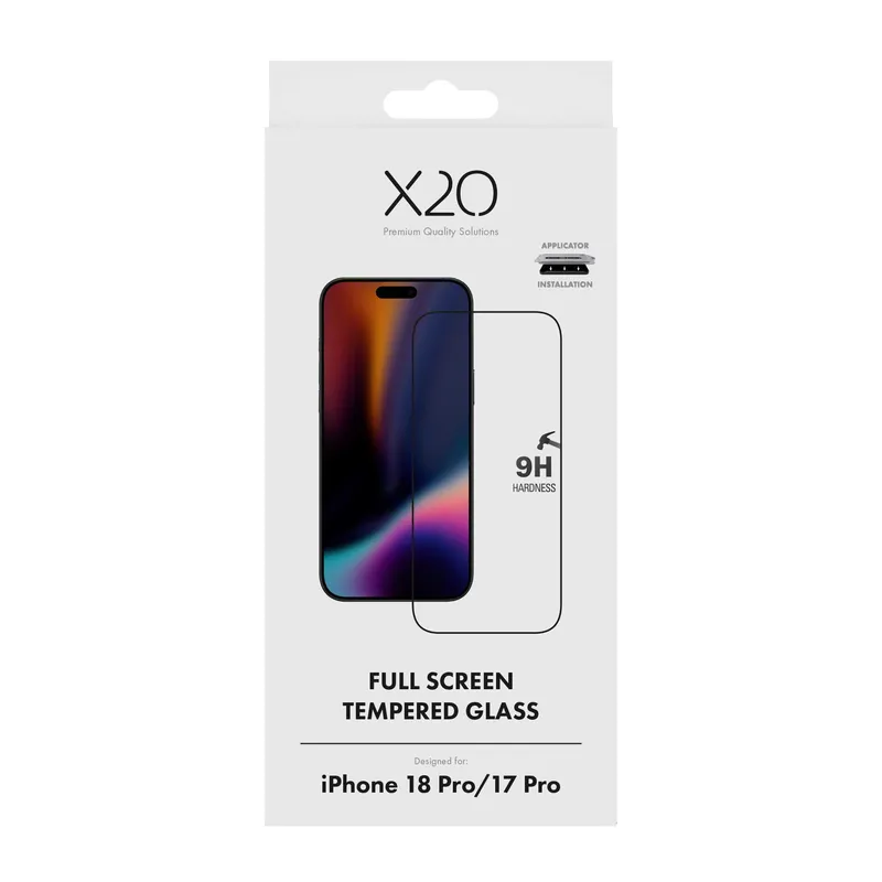 X2O Premium Full Screen Panssarilasi Apple iPhone 18 Pro/17 Pro - 3410010