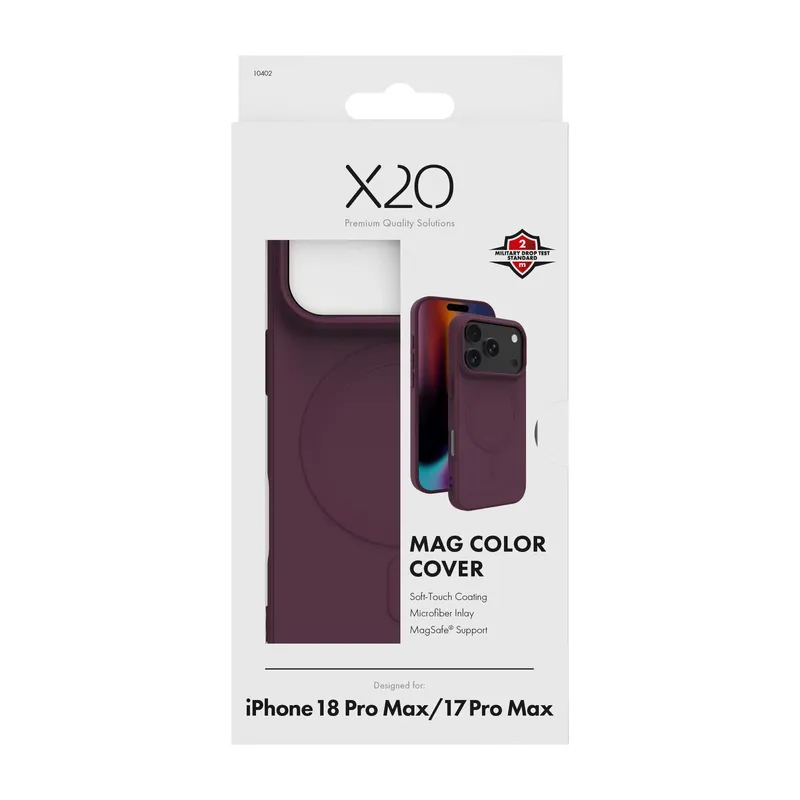 X2O Mag Color Suojakuori Apple iPhone 18 Pro Max/17 Pro Max Syvä Violetti - 3410402