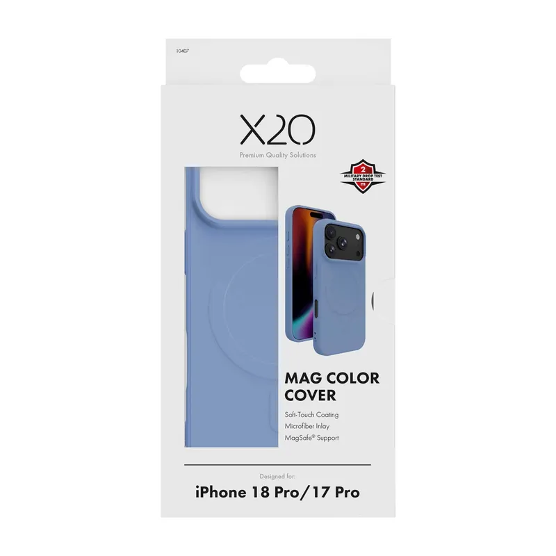X2O Mag Color Suojakuori Apple iPhone 18 Pro/17 Pro Pilvisin Sininen - 3410407