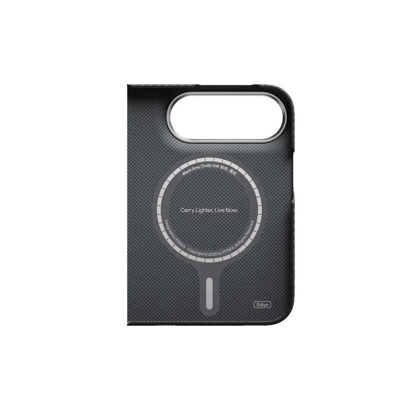 Pitaka Edge MagSafe Takapuoli Kotelo Apple iPhone Duo Musta/Harmaa - 5436937