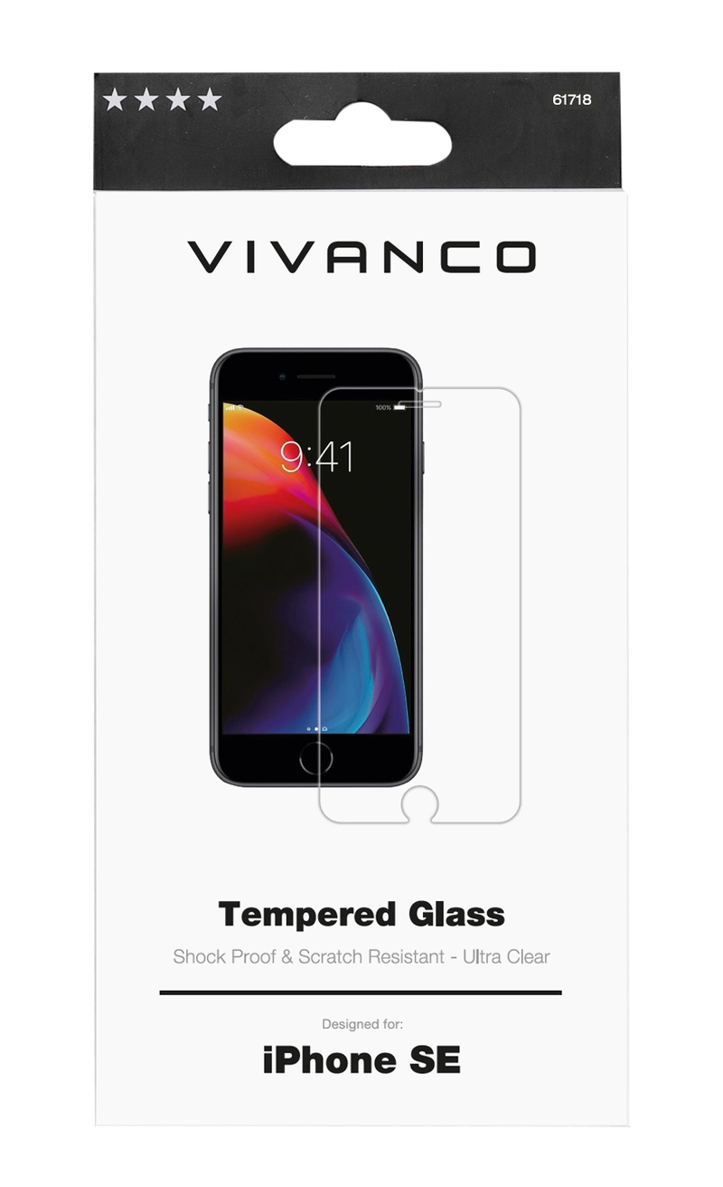 Vivanco Karkaistu Panssarilasi 9H iPhone SE 2020 - 2861718