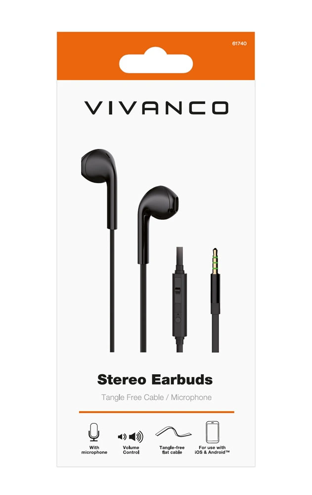 Vivanco Smart Pro In-Ear nappikuuloke Musta - 2861740