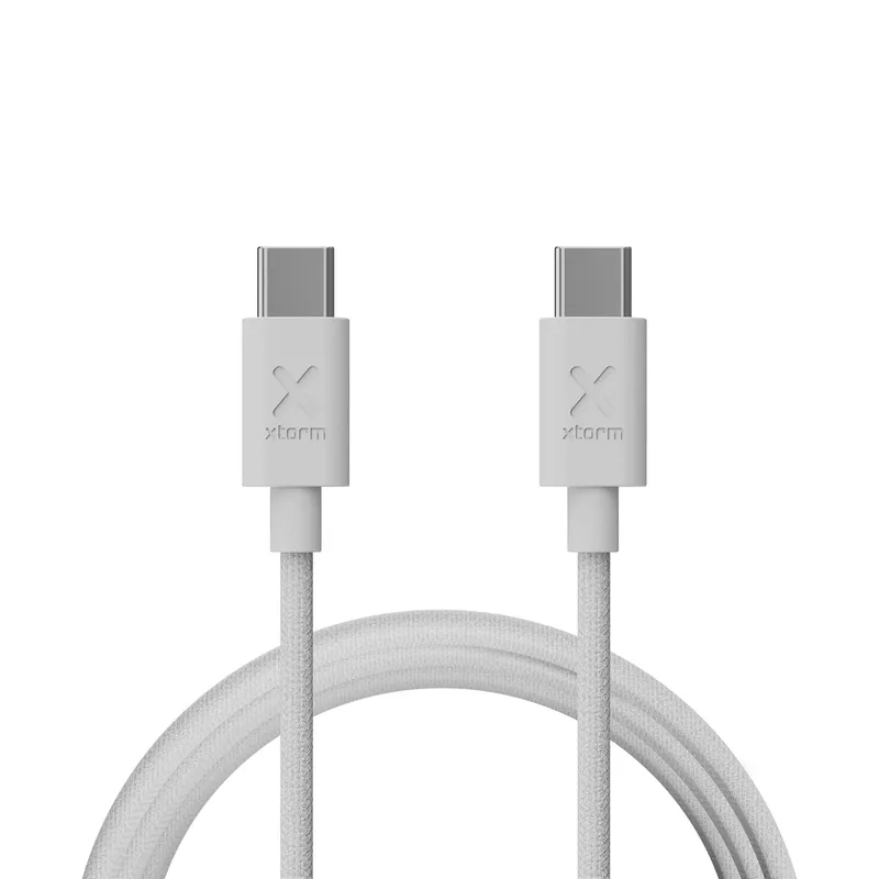 Xtorm Go2 GRS USB-C/C PD kaapeli 100W 1m Valkoinen - 9510020